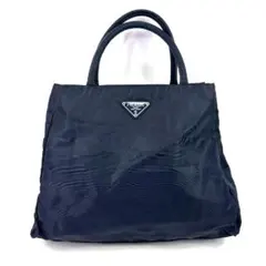 PRADA ナイロン ハンドバッグ ネイビーのサムネイル