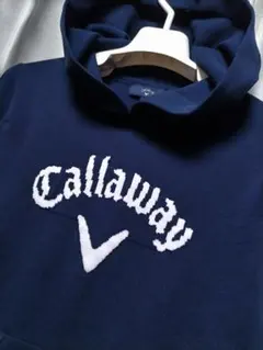 キャロウェイ　ニット　パーカー　ネイビー