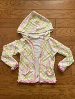 マザウェイズ 110cm チェック柄 ラッシュガード