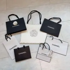 CHANEL ショップ袋 2枚セット カメリア付き - メルカリ