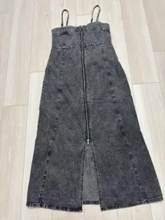 新品♡デニムキャミロングワンピース