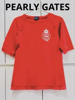 PEARLY GATES デザインTシャツ　メッシュ通気性　パーリーゲイツ