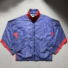 80s ヴィンテージ ナイキ 紺タグ 無地 ワンポイント ロゴ ナイロン jk