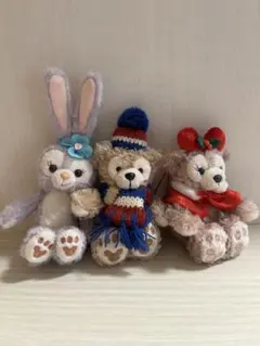 ★ぬいぐるみキーホルダー3つセット★ ダッフィー&シェリーメイ&ステラルー