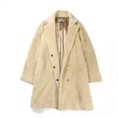【極美品】MaxMara マレーラ ボアコート アルパカシャギー ベージュ 40