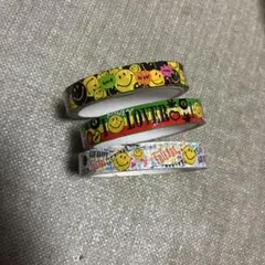 マスキングテープ スマイル柄 3本セット