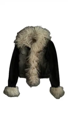 【00s archive】 grunge fur jacket