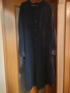 GU ネイビー 長袖シャツワンピース