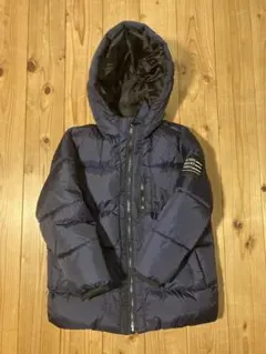 【美品】ZARA KIDS ネイビー ダウンコート　中綿　116