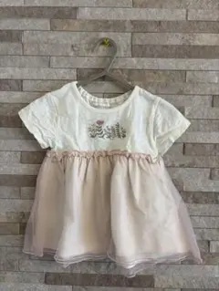 バースデイ　mamaraku カットソー フリル　レース　女の子　90cm