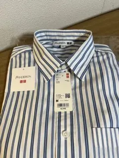 JW ANDERSON UNIQLO青白ストライプ EFC長袖シャツ M 完売品