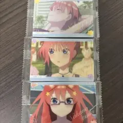 五等分の花嫁　中野一花　二乃　五月　ウエハース　カード