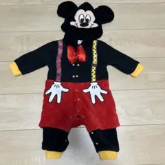 Disney コスプレ ミッキー着ぐるみ風ロンパース 70cm