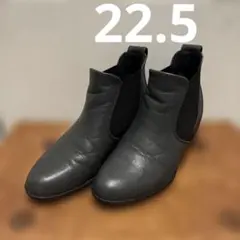 fitfit サイドゴアブーツ ブルーグレー　レディース　22.5