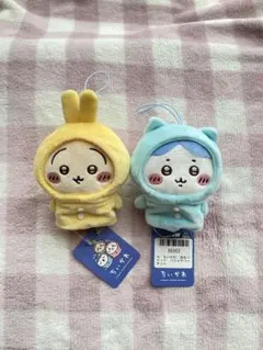 【新品】ちいかわ 指先パペット パジャマパーティー(ハチワレ・うさぎ) ②
