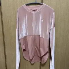 PUMA ベロア ジャージ ジャケット ピンク Sのサムネイル