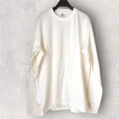 タケオキクチ 長袖 テーラード Tシャツ ロングスリーブ ホワイト LL