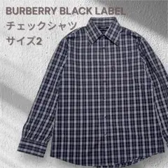 BURBERRY BLACK LABEL チェックシャツ サイズ2