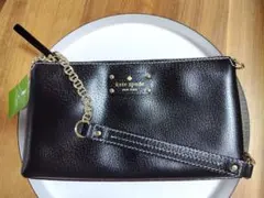 Kate Spade ブラックショルダーバッグ