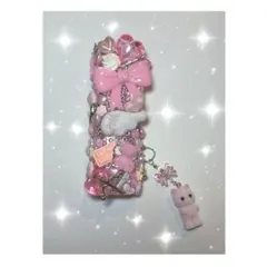 iQOSイルマワン　デコケース　量産型　地雷系　白　ピンク　チャーム付き