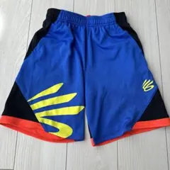 バスケットボールパンツ 青 黒 赤 黄アンダーアーマーYLG 150