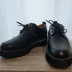 美品WYM LIDNM 黒 レザー ドレスシューズ