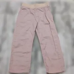 Samansa Mos2　ピンク ウエストゴム ロングパンツ　100