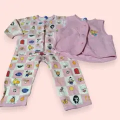 【でこぼこフレンズ】ベビーパジャマ＆ベスト　90サイズ