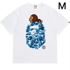 A BATHING APE エイプ ベビーマイロ Tシャツ カモフラージュ M