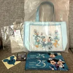 ディズニーシー 25周年 スーベニアランチケース ショッピングバッグXS