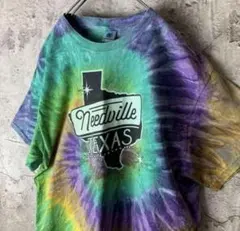 タイダイ染　プリント　Tシャツ　古着　90sのサムネイル