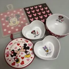 ディズニーランド ミニー デイジー 食器 セット