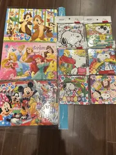 ディズニー　スヌーピー　パズル　9点セット