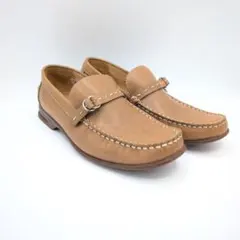 【美品】REGAL リーガル レザー スリッポン ベージュ ドライビングシューズ
