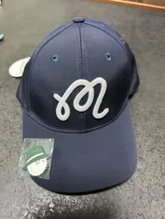 新品　ゴルフキャップ　golf マーカ付きキャップ　ネイビー