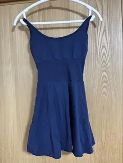 ネイビー クロスストラップ ワンピース水着