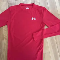 美品Under Armour HeatGear 赤 長袖 トップス LG
