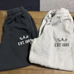 GAP バギー スウェットパンツ グレー ブラック セット売り