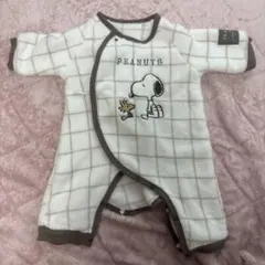 PEANUTS スヌーピー ロンパース 50-60cm