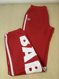 ベビードール　長ズボン　スウェット　レッド　ウエスト約70センチ