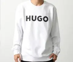 HUGO ホワイト クルーネック スウェット