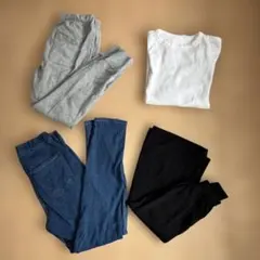 GU デニムブルー スキニーパンツ スカート風パンツなど　Lサイズ　まとめ売り