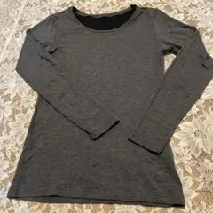 HEATTECH EXTRA WARM グレー 長袖Tシャツ Sサイズ