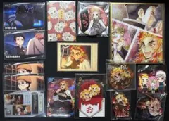 鬼滅の刃 煉獄杏寿郎 バースデーガーランドチャーム アクリル色紙 缶バッジ