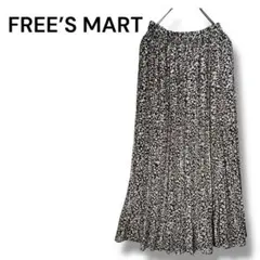 フリーズマート 総柄プリーツロングスカート フリー　ウェストゴム