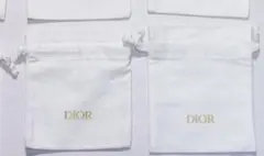 Dior ロゴ入り布製ポーチ 9個セット