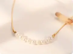 新品 未使用 パール 天然 ネックレス 冠婚 葬祭 カジュアル 韓国