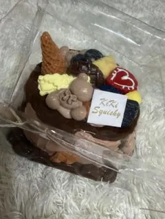 kikisquishy くまチョコホールケーキ　タバスクイーズ