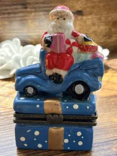 サンタクロース 陶器小物入れ