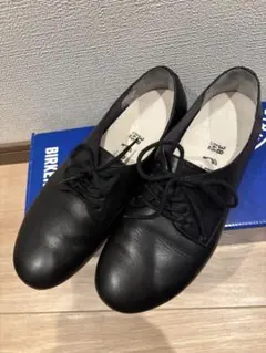 美品！BIRKENSTOCK ソーンダース 38サイズ　ブラック　レザー ビルケンシュトックBIRKENSTOCK】未使用/ソーンダース/エナメル